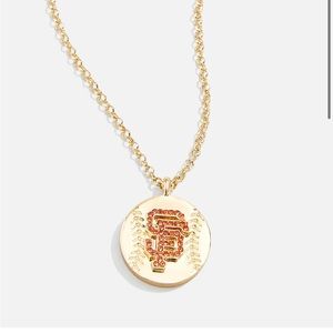 Baublebar San Francisco Giants MLB Gold Baseball Charm Necklace